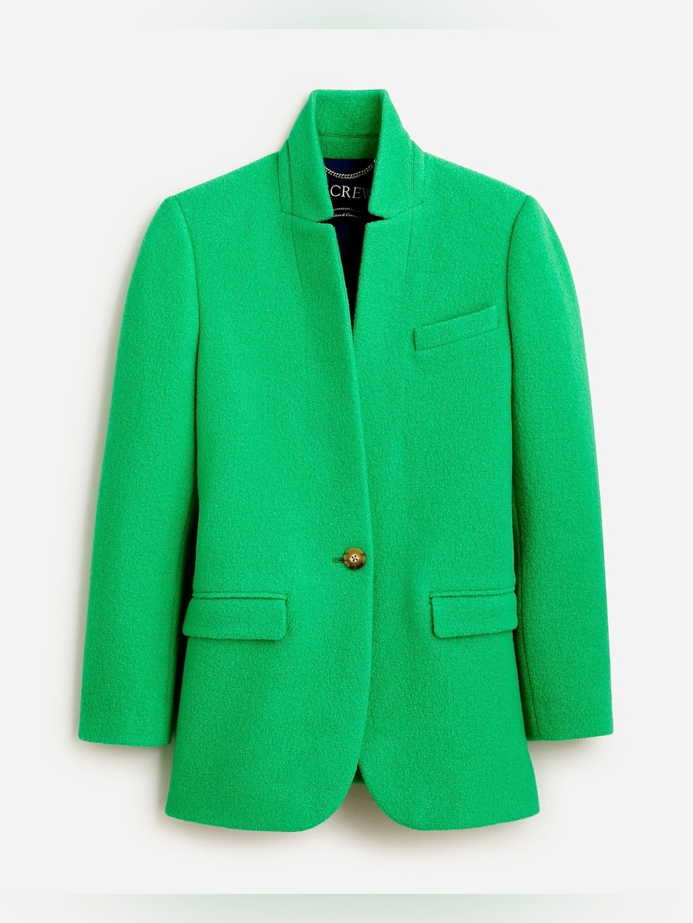 Leighton blazer-jacket in Italian boiled wool